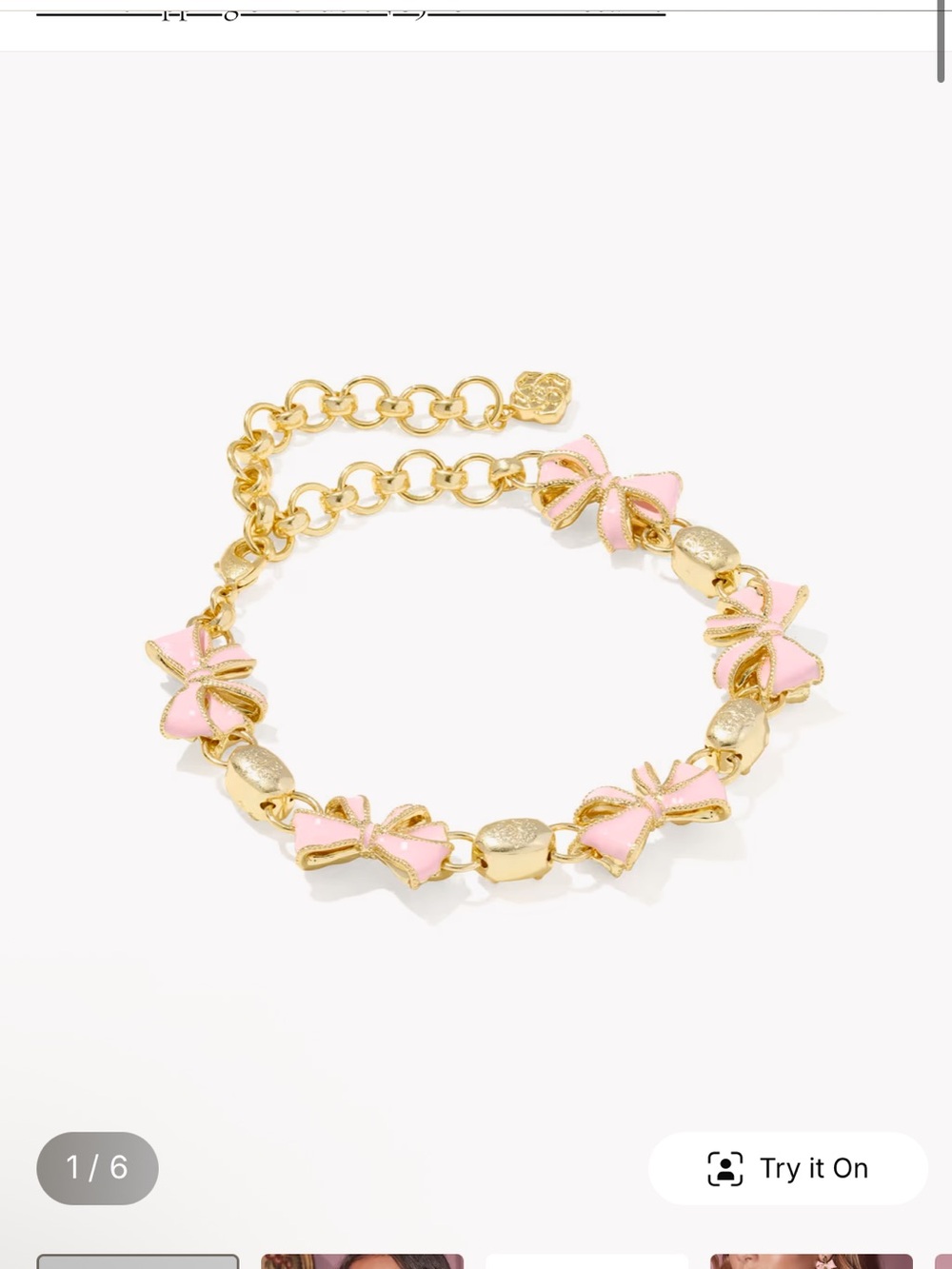 Kendra Scott x LoveShackFancy bow bracelet